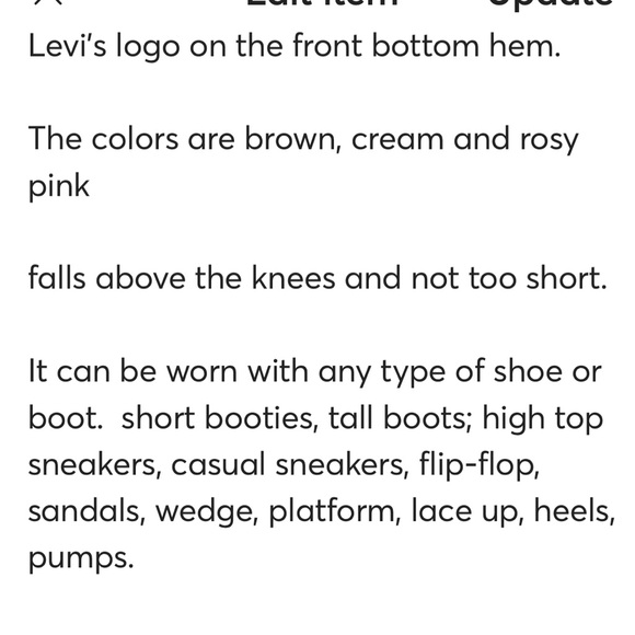 New Levi’s checkered spaghetti strap casual mini dress size L - Picture 13 of 14